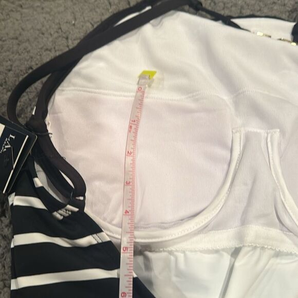 Lauren Ralph Lauren Halter Top Striped Swimsuit Size 6 NWT - Picture 8 of 10